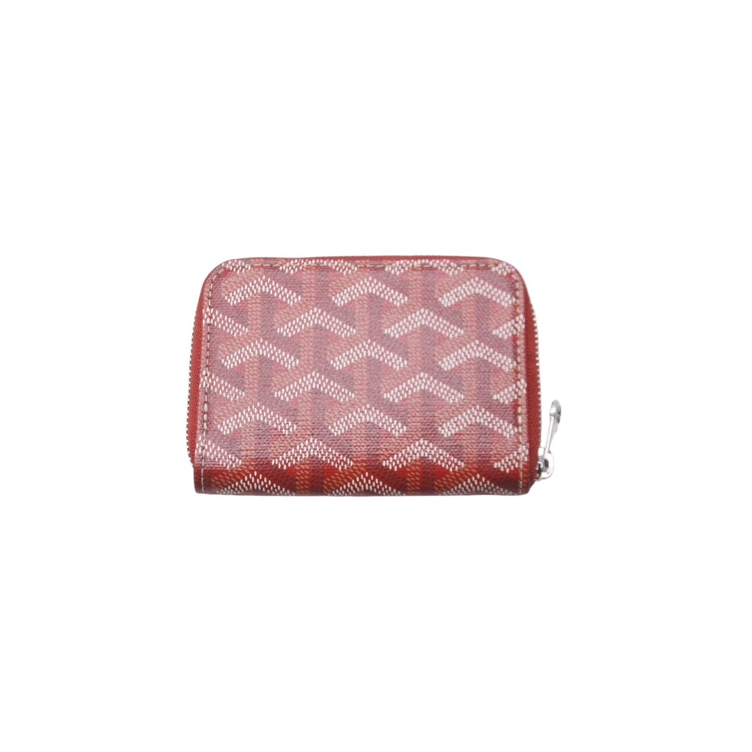 GOYARD(ゴヤール)の極美品 GOYARD ゴヤール マティニョンミニ コインケース MATIGNMINTY02CL02P レッド シルバー金具 中古 63607 メンズのファッション小物(コインケース/小銭入れ)の商品写真