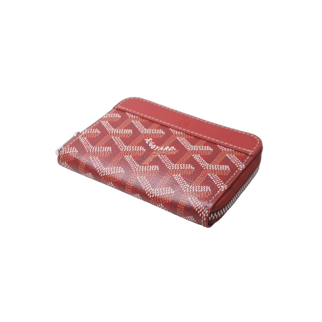 GOYARD(ゴヤール)の極美品 GOYARD ゴヤール マティニョンミニ コインケース MATIGNMINTY02CL02P レッド シルバー金具 中古 63607 メンズのファッション小物(コインケース/小銭入れ)の商品写真