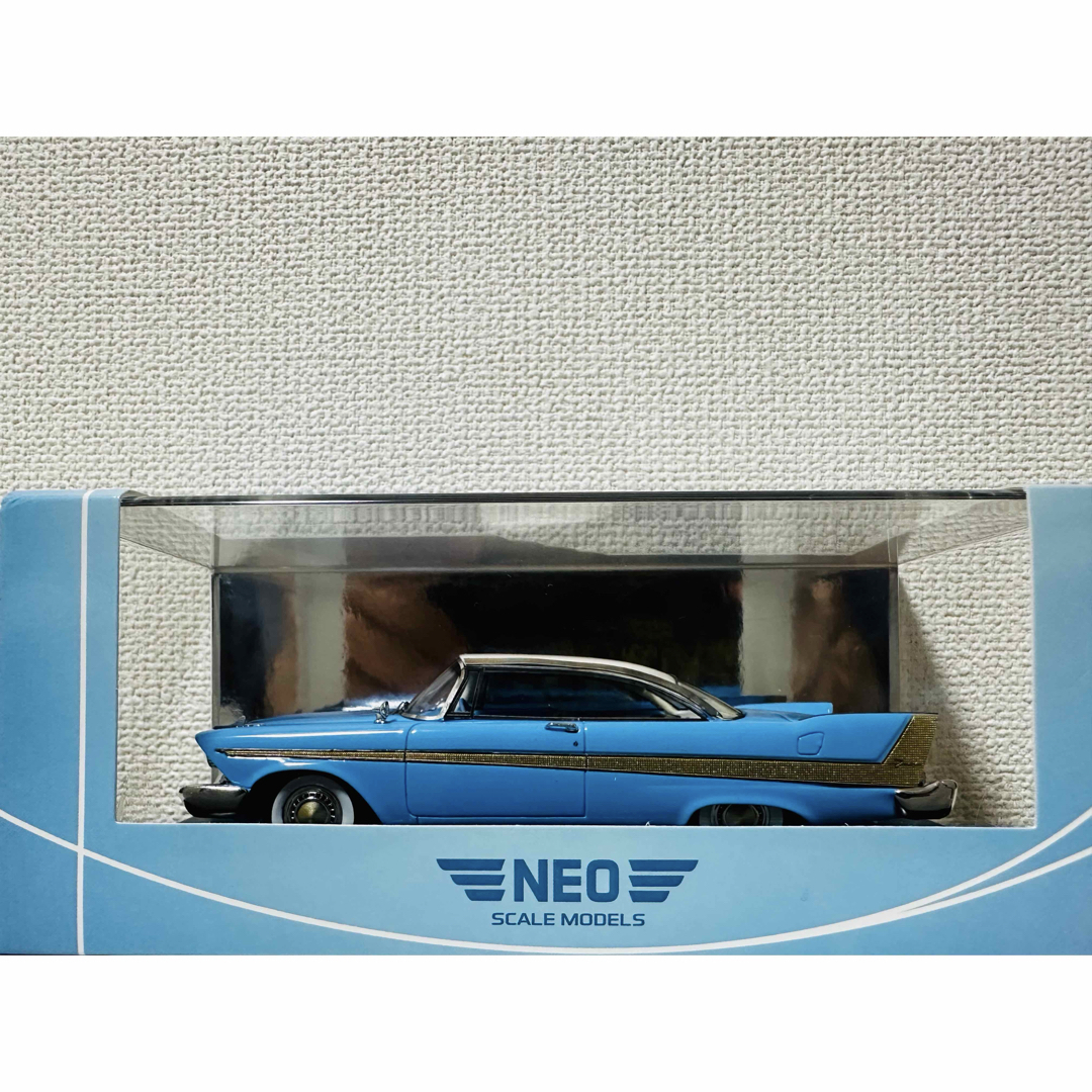 Chrysler(クライスラー)のNeoネオ/'58 Plymouthプリムス Furyフューリー 1/43 絶版 エンタメ/ホビーのおもちゃ/ぬいぐるみ(ミニカー)の商品写真