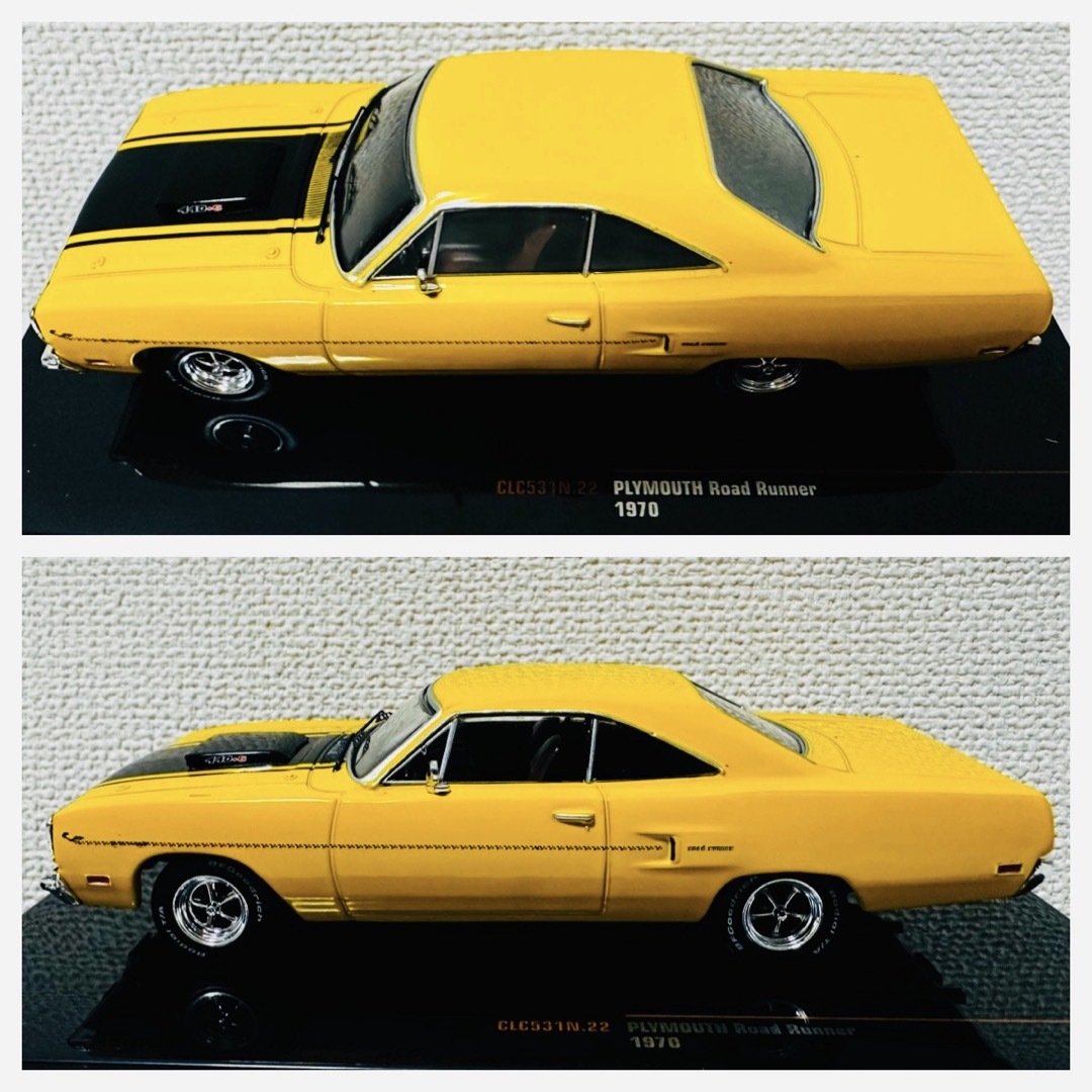 Chrysler(クライスラー)のixoイクソ/'70 Plymouthプリムス ロードランナー 1/43 新品 エンタメ/ホビーのおもちゃ/ぬいぐるみ(ミニカー)の商品写真