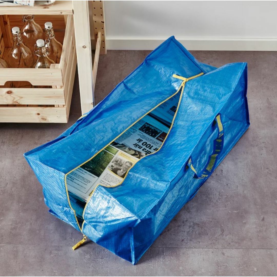 IKEA(イケア)のIKEA キャリーバッグ XLサイズ1枚 インテリア/住まい/日用品のキッチン/食器(収納/キッチン雑貨)の商品写真