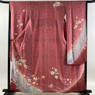 振袖 身丈159cm 裄丈66.5cm 正絹 名品 【中古】(着物)