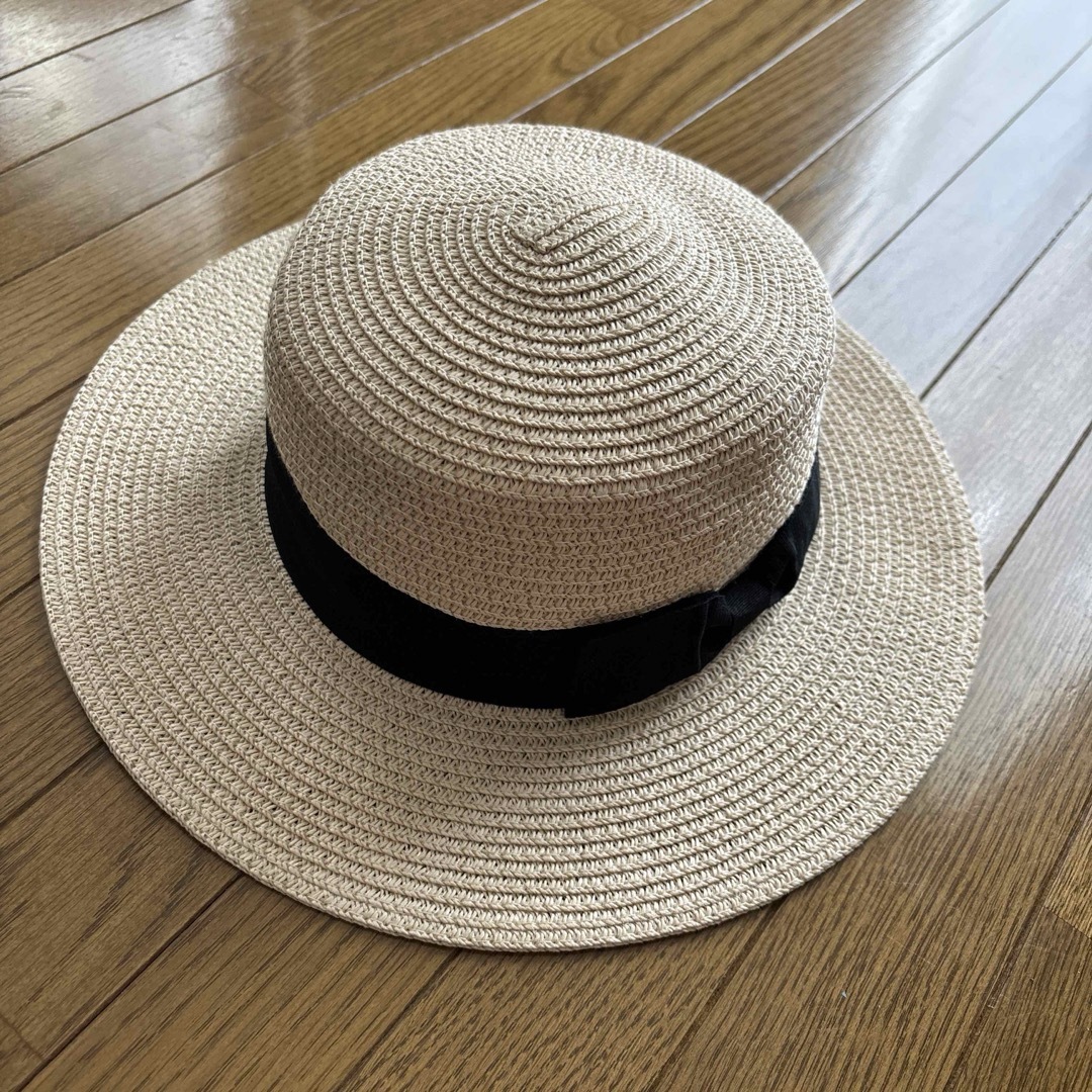 カンカン帽 レディースの帽子(麦わら帽子/ストローハット)の商品写真