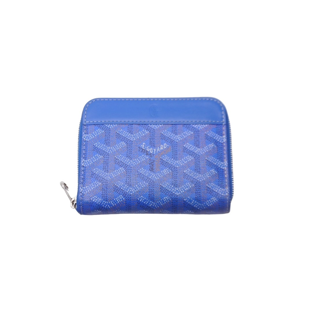 GOYARD(ゴヤール)のGOYARD ゴヤール マティニョン PM ウォレット MATIGNPMLTY10CL10P ブルー シルバー金具 美品 中古 63608 レディースのファッション小物(その他)の商品写真