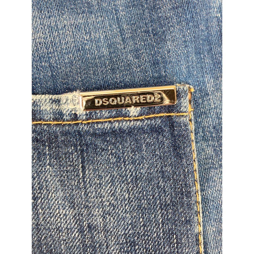 DSQUARED2(ディースクエアード)のディースクエアード S71LB0624 19年 セクシーツイスト ダメージ/ペイント加工 ボタンフライ ストレッチスキニーデニムパンツ 46 メンズのパンツ(その他)の商品写真