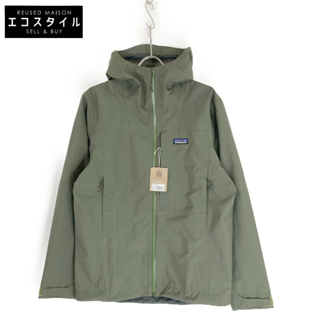 patagonia(パタゴニア)のパタゴニア 24SS 85140 Basin Green ボルダー・フォーク・レインジャケット S メンズのジャケット/アウター(その他)の商品写真