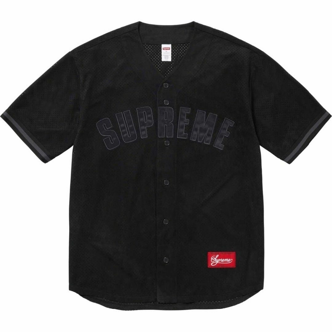 Supreme(シュプリーム)のSupreme Ultrasuede Mesh Baseball Jersey メンズのトップス(Tシャツ/カットソー(半袖/袖なし))の商品写真