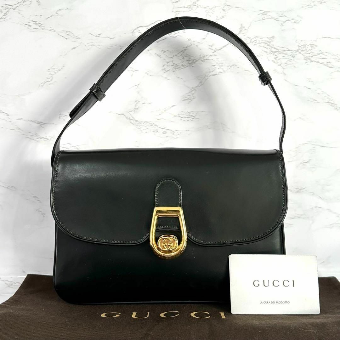 Gucci(グッチ)のオールドグッチ GUCCI ショルダーバッグ クレスト インターロッキング レディースのバッグ(ショルダーバッグ)の商品写真