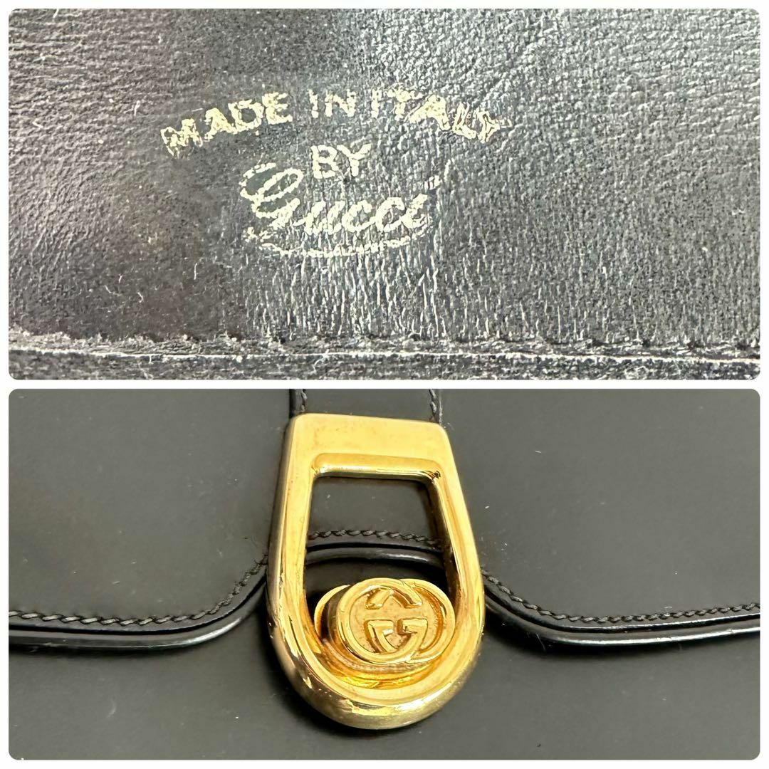 Gucci(グッチ)のオールドグッチ GUCCI ショルダーバッグ クレスト インターロッキング レディースのバッグ(ショルダーバッグ)の商品写真