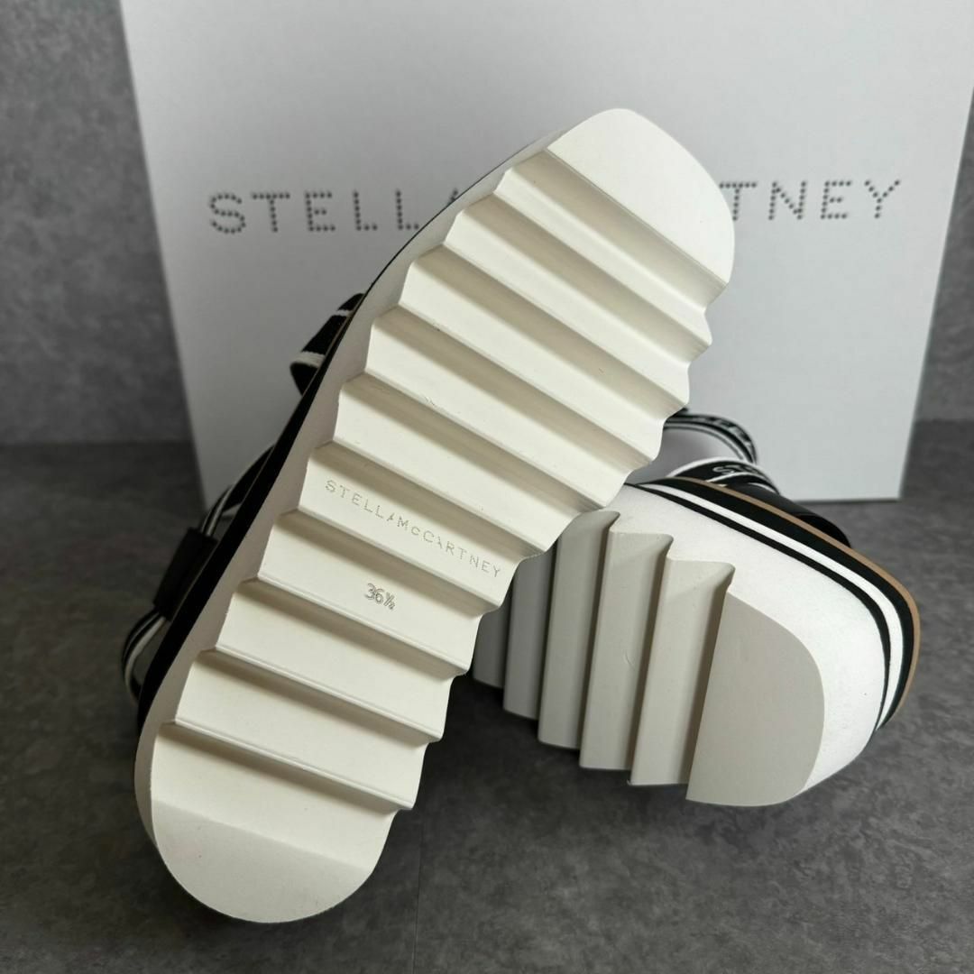 Stella McCartney(ステラマッカートニー)の★新品未使用★ ステラマッカートニー ストライプ プラットフォームサンダル レディースの靴/シューズ(サンダル)の商品写真