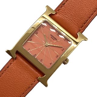 エルメス(Hermes)の　エルメス HERMES Hウォッチ HH1501 オレンジ GP GP/SS レディース 腕時計(腕時計)