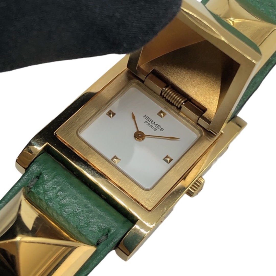 Hermes(エルメス)の　エルメス HERMES メドール ホワイト GP GP/SS レディース 腕時計 レディースのファッション小物(腕時計)の商品写真