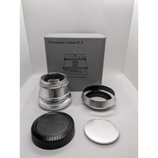 超美品　銘匠光学 TTArtisan 35mm f1.4 シルバー 富士フイルム(レンズ(単焦点))