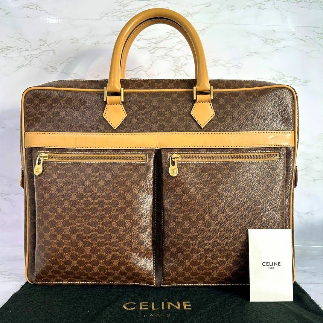 celine(セリーヌ)のセリーヌ CELINE ハンドバッグ ビジネスバッグ マカダム Wポケット レディースのバッグ(ハンドバッグ)の商品写真