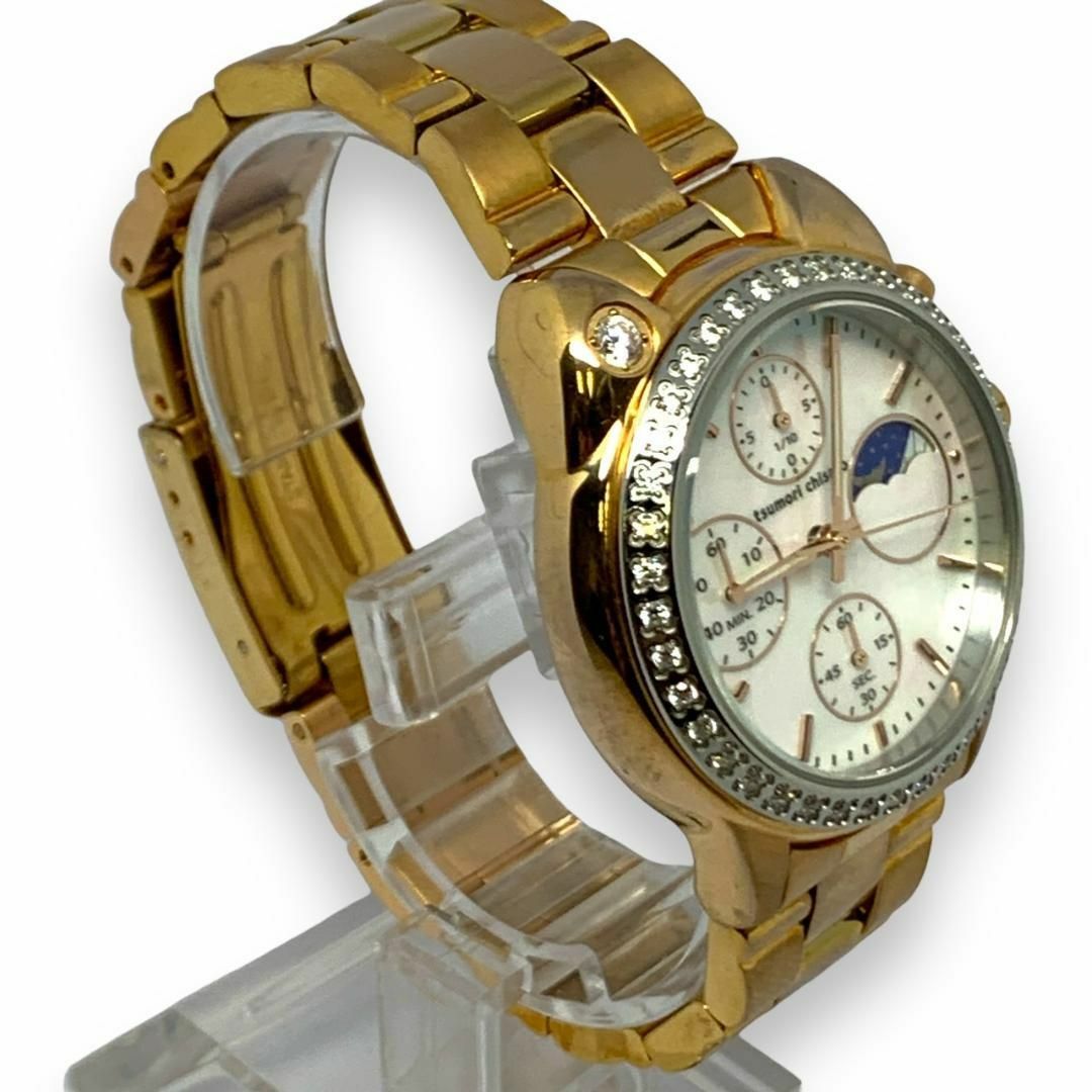 TSUMORI CHISATO(ツモリチサト)の【電池交換済】ツモリチサト　BIG CAT　VD59-D003 シェル文字盤 レディースのファッション小物(腕時計)の商品写真