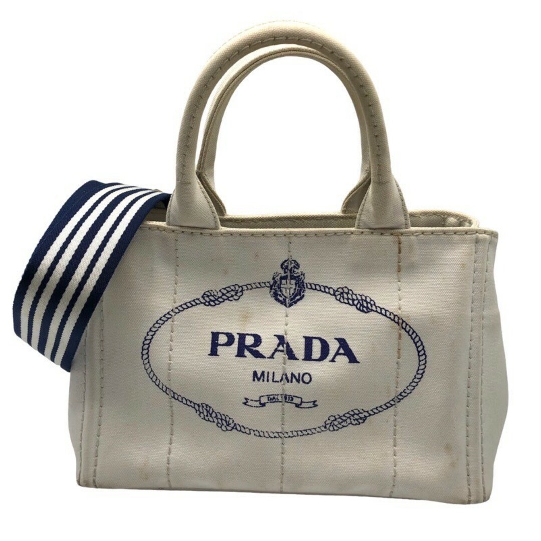 PRADA(プラダ)の　プラダ PRADA カナパミニ 1BG439 コットンキャンバス レディース ハンドバッグ レディースのバッグ(ハンドバッグ)の商品写真