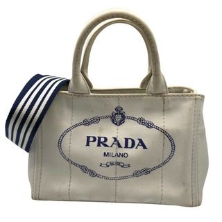 プラダ(PRADA)の　プラダ PRADA カナパミニ 1BG439 コットンキャンバス レディース ハンドバッグ(ハンドバッグ)