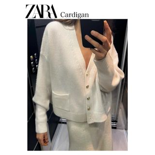 ZARA - 【ZARA今期新作】ZARAウール100%カーディガン