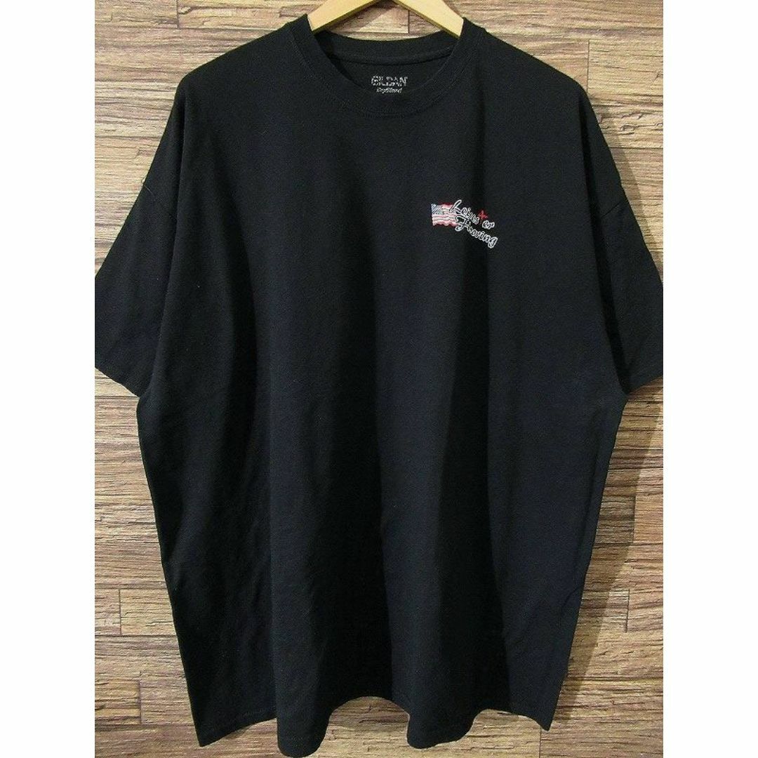 GILDAN(ギルタン)のG② 2XL 古着屋購入 レスターフローリング 木材 企業 ロゴ 半袖 Tシャツ メンズのトップス(Tシャツ/カットソー(半袖/袖なし))の商品写真