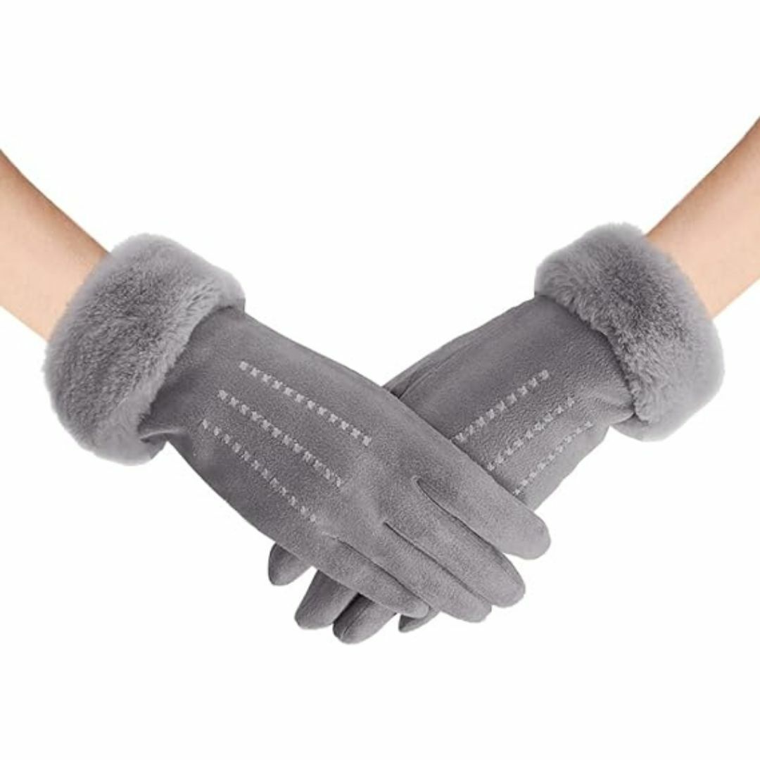 大特価 手袋 裏起毛レディース手袋 スマホ対応 ボアレディースグローブ レディースのファッション小物(手袋)の商品写真