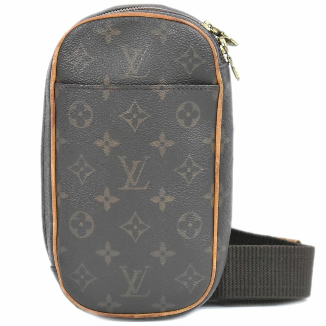 LOUIS VUITTON(ルイヴィトン)の本物 ルイヴィトン LOUIS VUITTON LV ポシェットガンジュ モノグラム ボディバッグ ショルダーバッグ ブラウン M51870 Pochette Gange ビトン バッグ 中古	 メンズのバッグ(ボディーバッグ)の商品写真