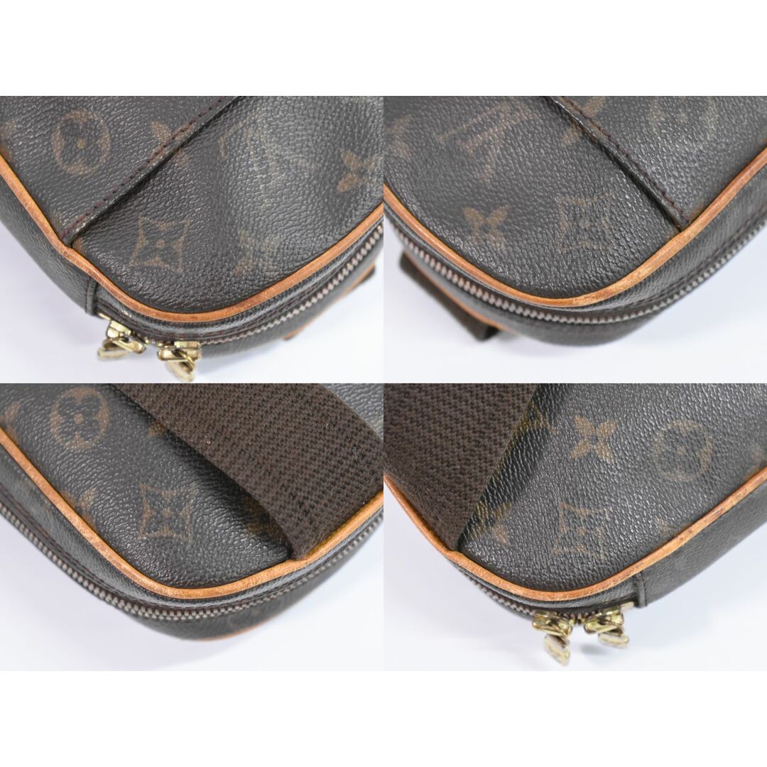 LOUIS VUITTON(ルイヴィトン)の本物 ルイヴィトン LOUIS VUITTON LV ポシェットガンジュ モノグラム ボディバッグ ショルダーバッグ ブラウン M51870 Pochette Gange ビトン バッグ 中古	 メンズのバッグ(ボディーバッグ)の商品写真