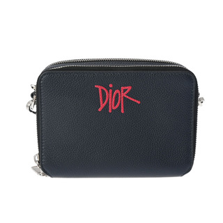 Christian Dior - クリスチャンディオール  STUSSYコラボ ショルダーバッグ ネイビー