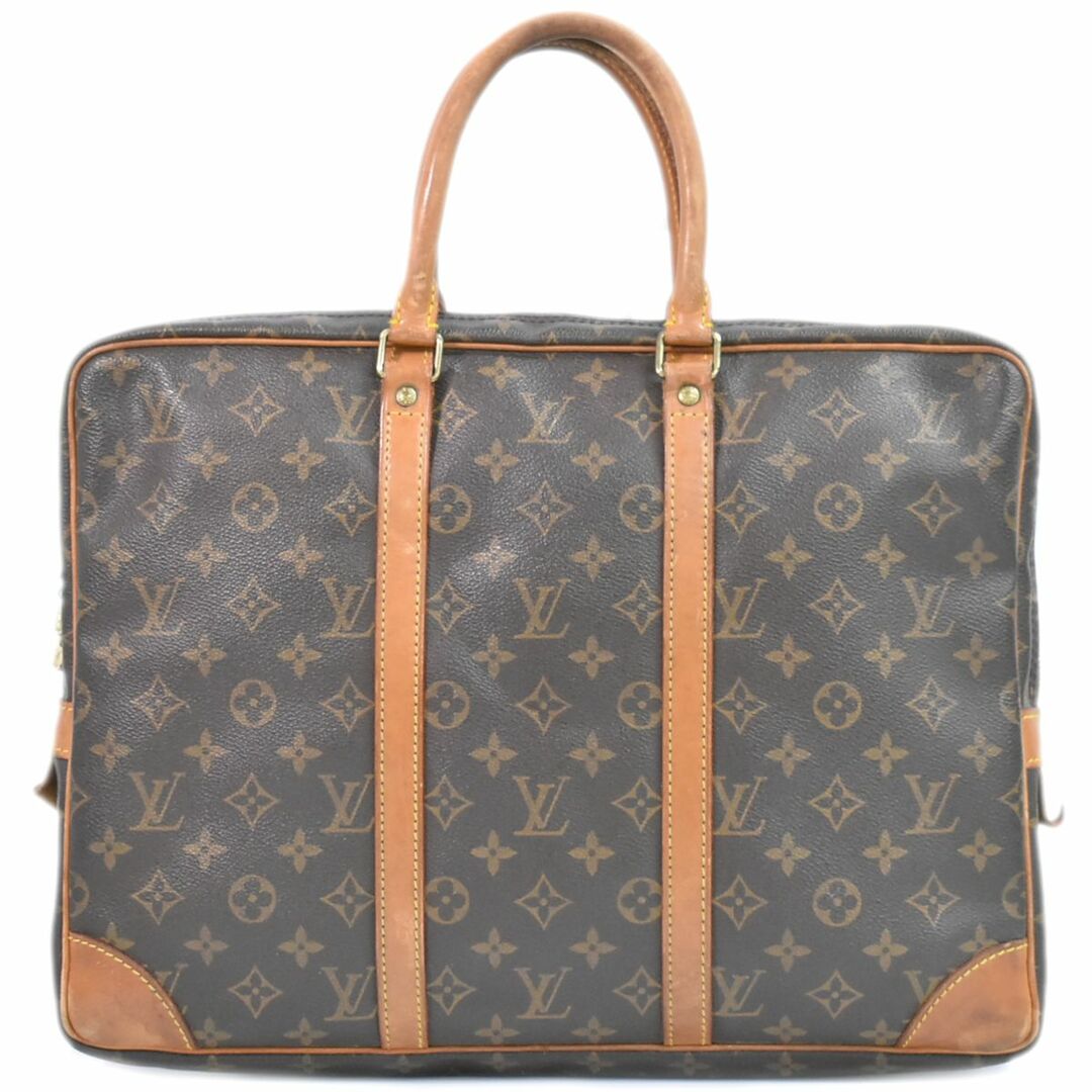 LOUIS VUITTON(ルイヴィトン)の本物 ルイヴィトン LOUIS VUITTON LV ポルトドキュマン ヴォワヤージュ モノグラム ビジネスバッグ ハンドバッグ ブラウン M53361 ビトン バッグ 中古	 メンズのバッグ(ビジネスバッグ)の商品写真