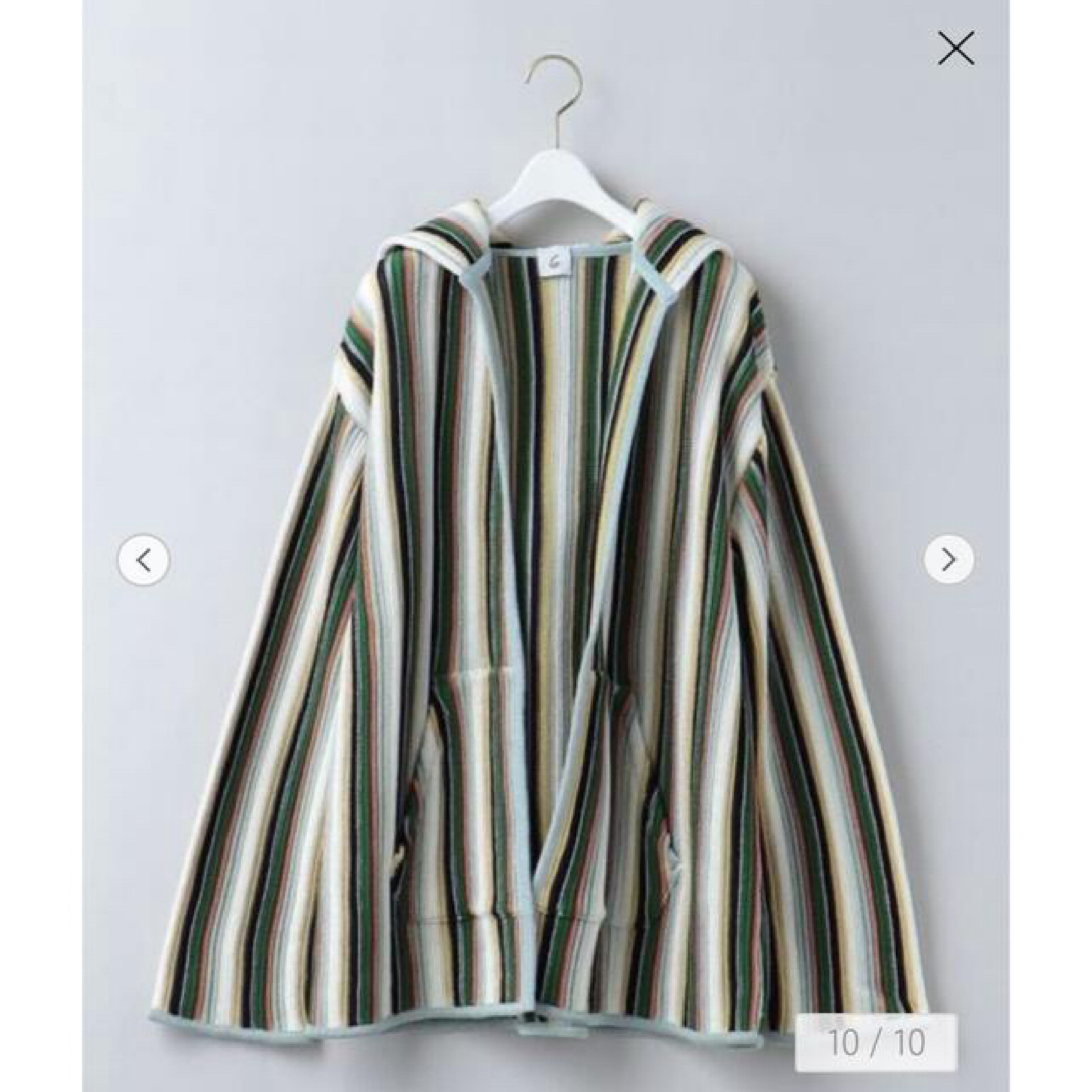 6 (ROKU)(ロク)の6(ROKU)＞COTTON MULTI STRIPE HOODIE/フーディ レディースのジャケット/アウター(その他)の商品写真