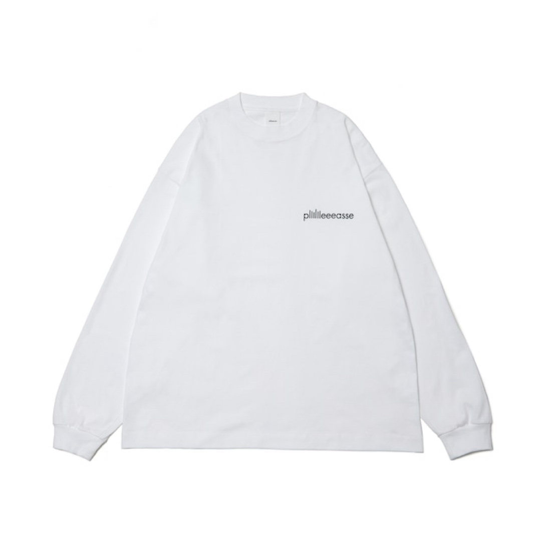 1LDK SELECT(ワンエルディーケーセレクト)のplllllleeeasse long sleeve tee WHITE L メンズのトップス(Tシャツ/カットソー(七分/長袖))の商品写真