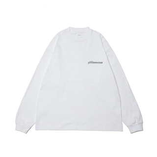 ワンエルディーケーセレクト(1LDK SELECT)のplllllleeeasse long sleeve tee WHITE L(Tシャツ/カットソー(七分/長袖))