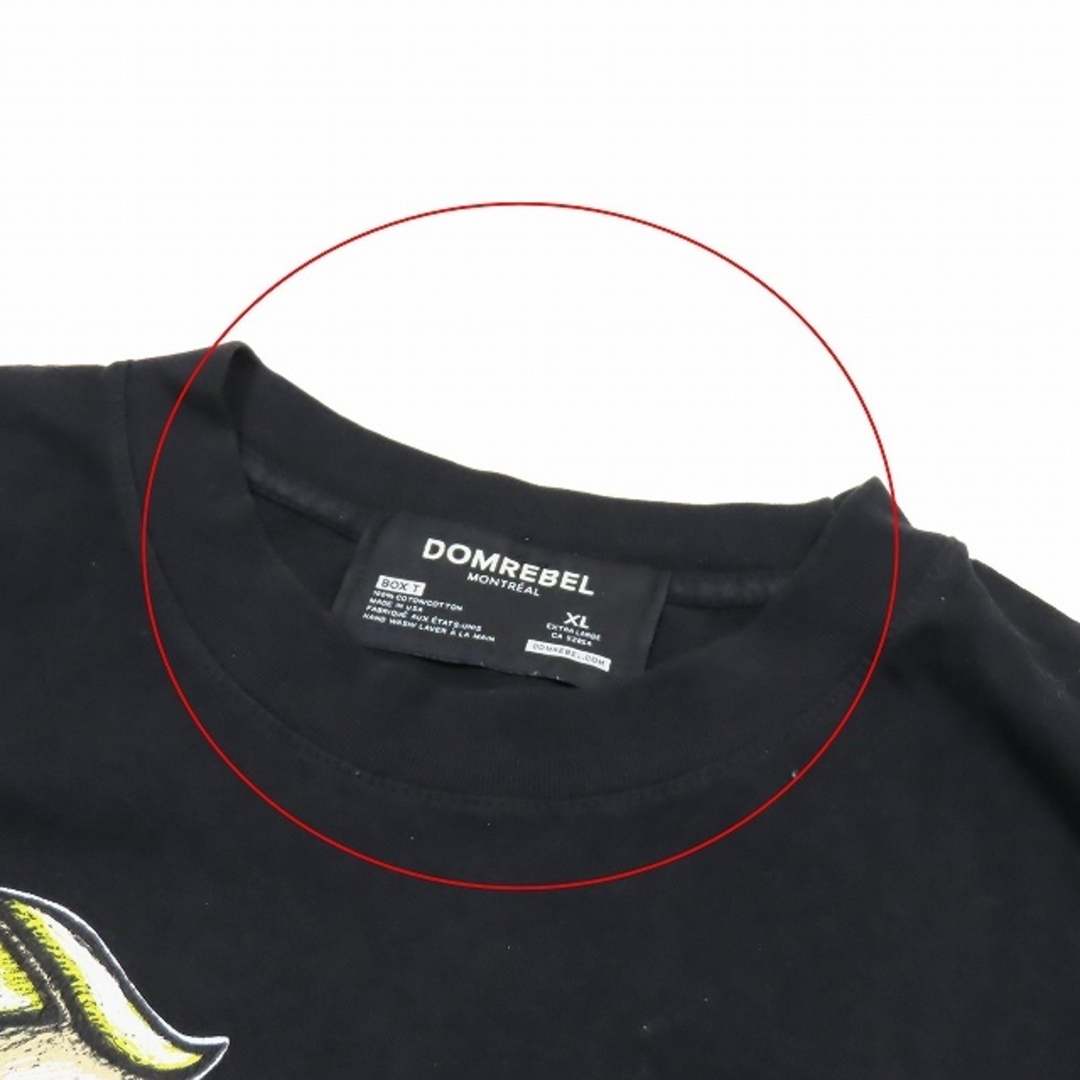 other(アザー)のドムレーベル DOMREBEL BOX Tシャツ 半袖 プリント XL 黒 メンズのトップス(Tシャツ/カットソー(半袖/袖なし))の商品写真