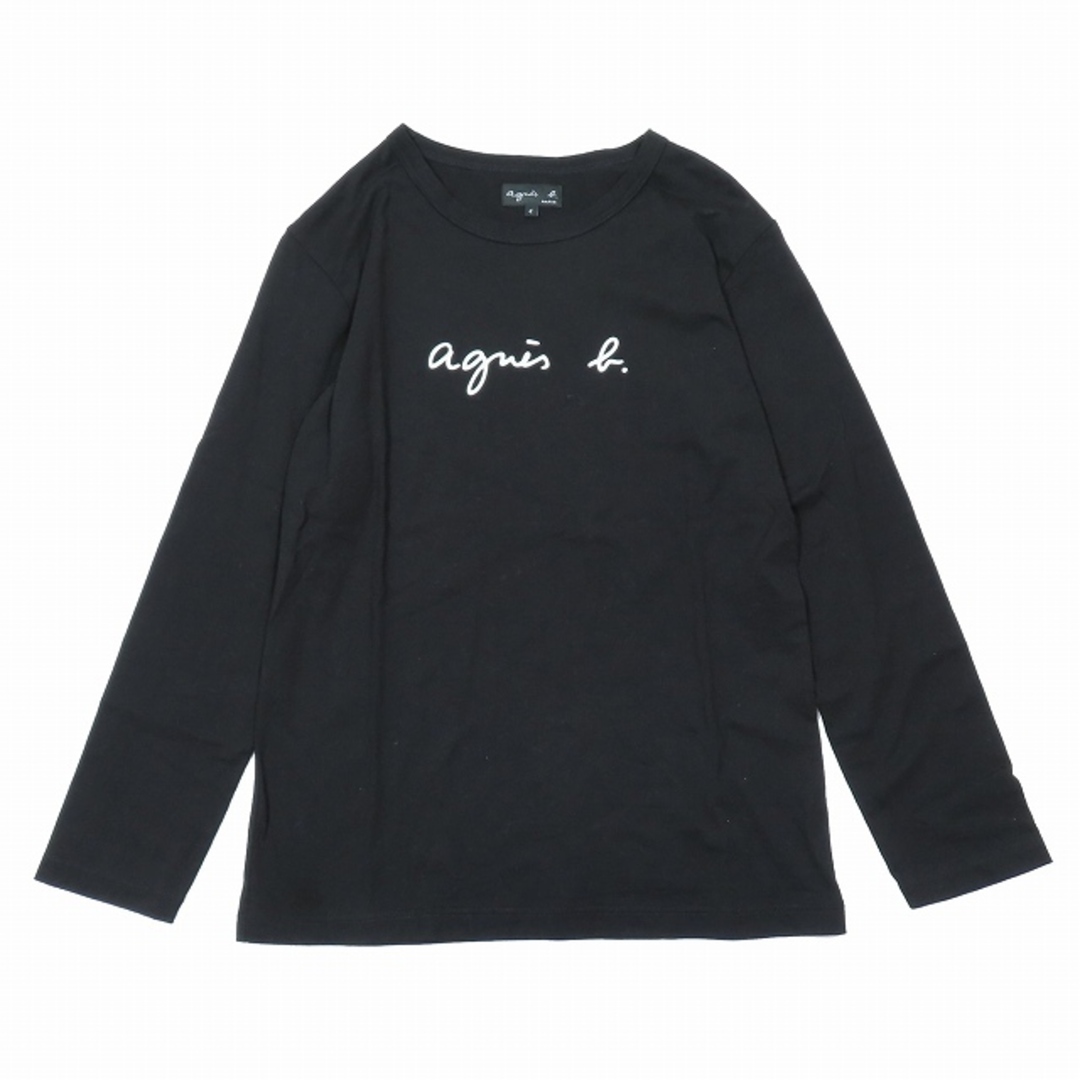 agnes b.(アニエスベー)の美品 アニエスベー agnes b. Tシャツ 長袖 カットソー 1 黒 レディースのトップス(Tシャツ(長袖/七分))の商品写真