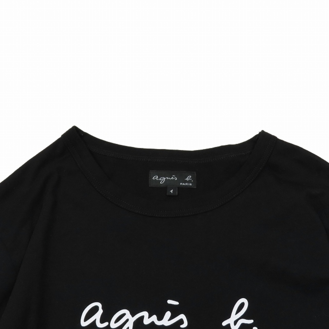 agnes b.(アニエスベー)の美品 アニエスベー agnes b. Tシャツ 長袖 カットソー 1 黒 レディースのトップス(Tシャツ(長袖/七分))の商品写真