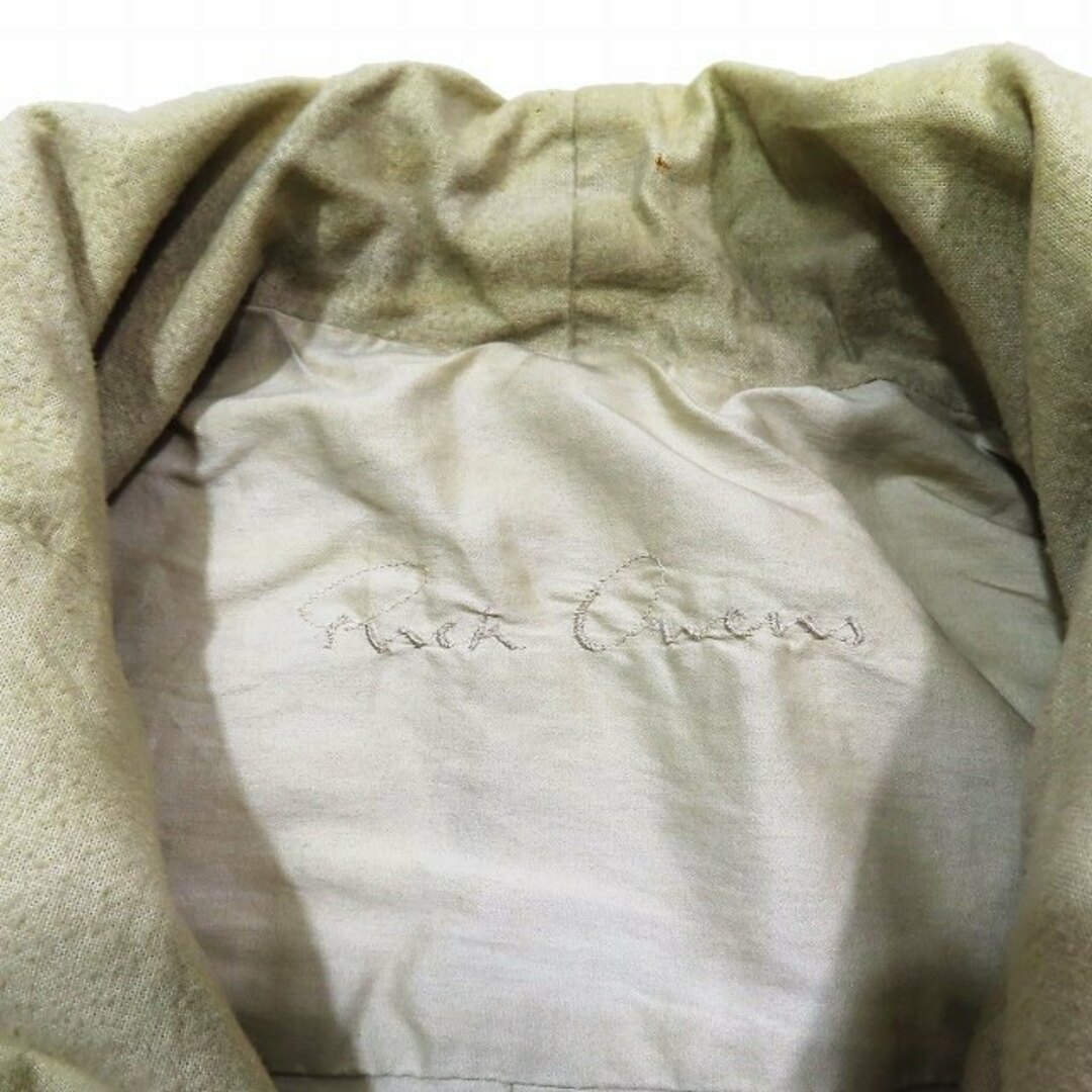 Rick Owens(リックオウエンス)のリックオウエンス リブニット 切替 ラムレザー ライダースジャケット レディースのジャケット/アウター(ライダースジャケット)の商品写真