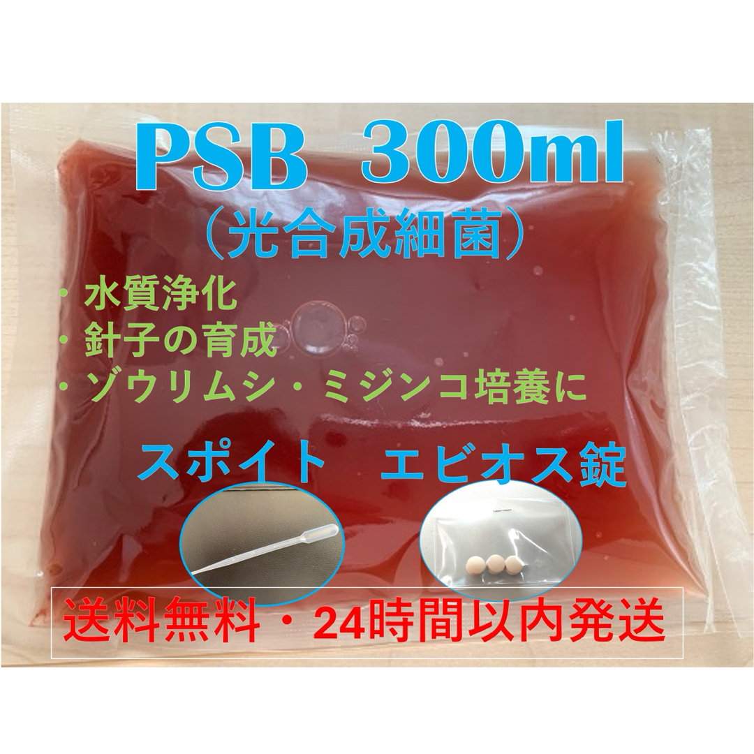 PSB（光合成細菌）300ml エビオス錠・スポイト付き その他のペット用品(アクアリウム)の商品写真