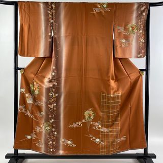 訪問着 身丈155.5cm 裄丈64cm 正絹 美品 秀品 【中古】(着物)