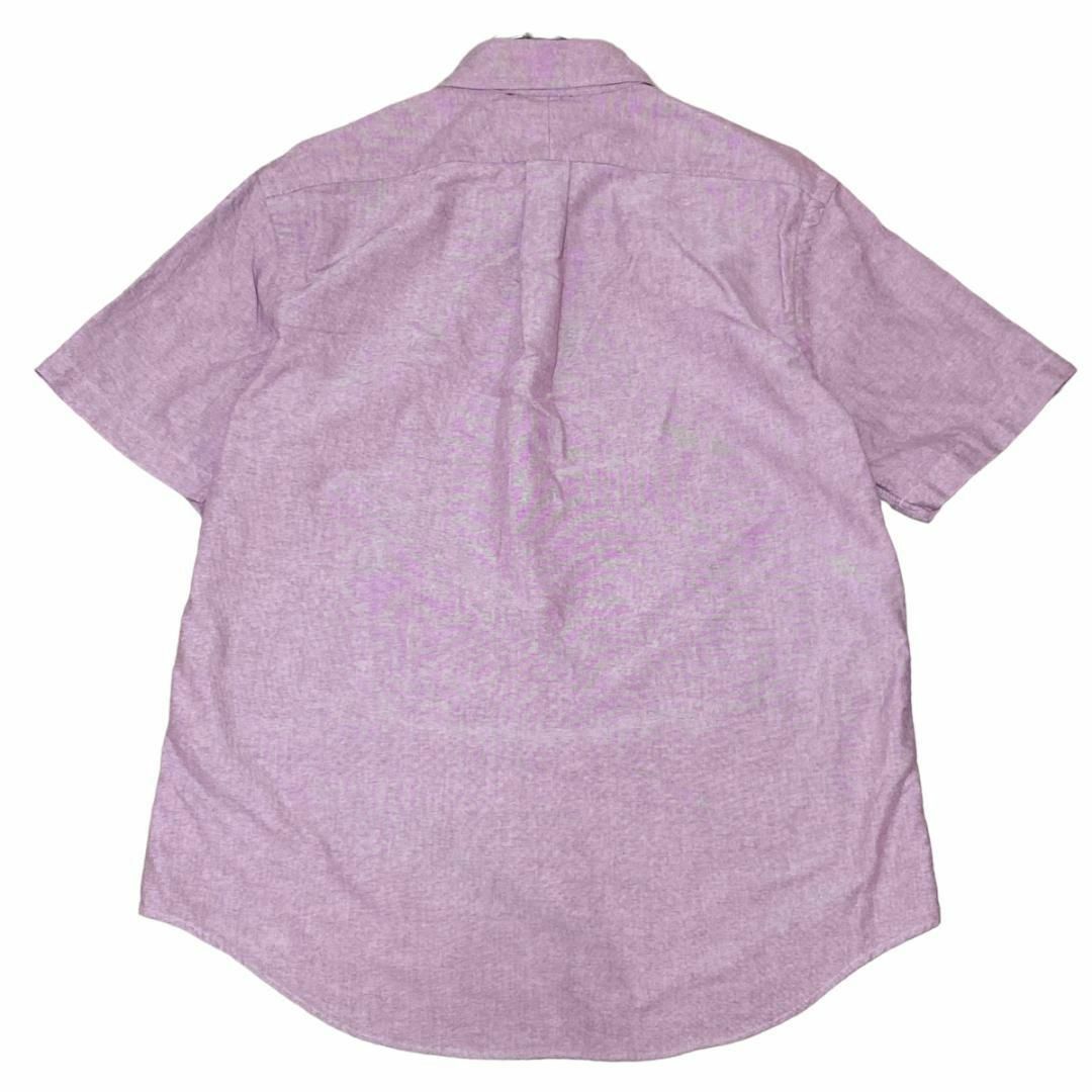 Ralph Lauren(ラルフローレン)のラルフローレン BD半袖シャツ 無地 ピンク ポニー刺繍 US古着 f53 メンズのトップス(シャツ)の商品写真