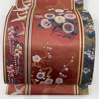 袋帯 美品 秀品 六通 正絹 【中古】(帯)