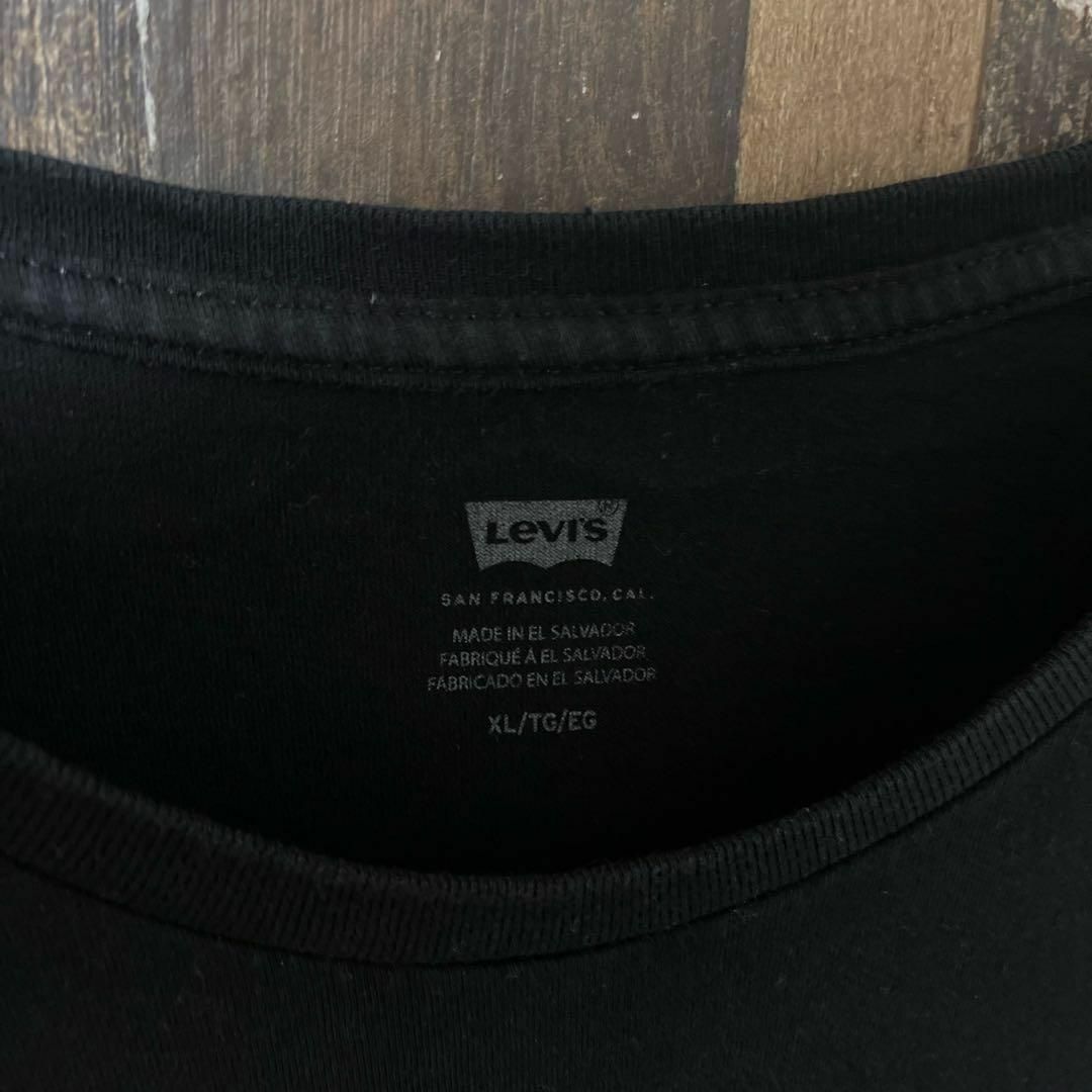 Levi's(リーバイス)のプリント リーバイス XL ゆるだぼ メンズ 古着 ブラック 半袖 Tシャツ メンズのトップス(Tシャツ/カットソー(半袖/袖なし))の商品写真