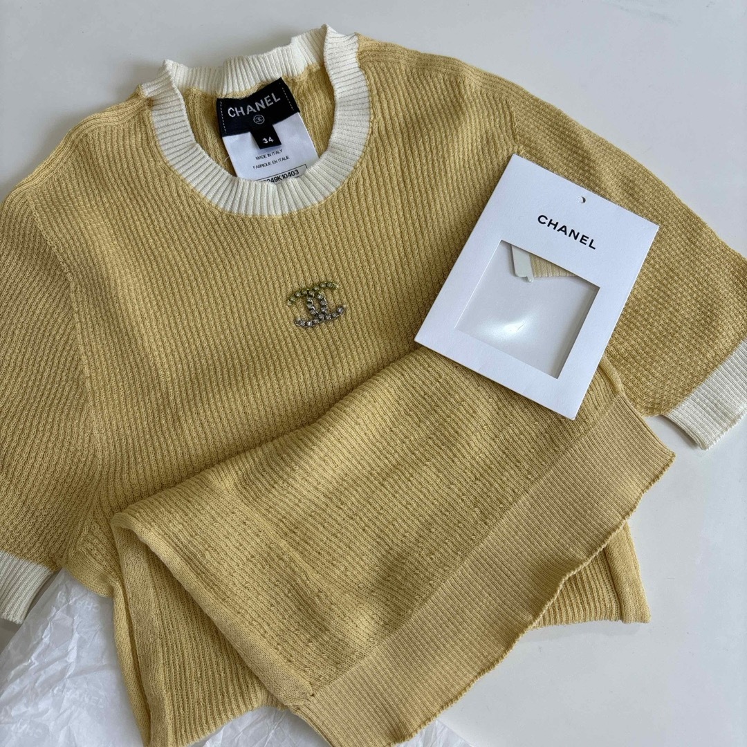CHANEL - 未使用 CHANEL サマーニットの通販 by uiae's shop CHANEL - 未使用 CHANEL サマーニットの通販 by uiae's shop