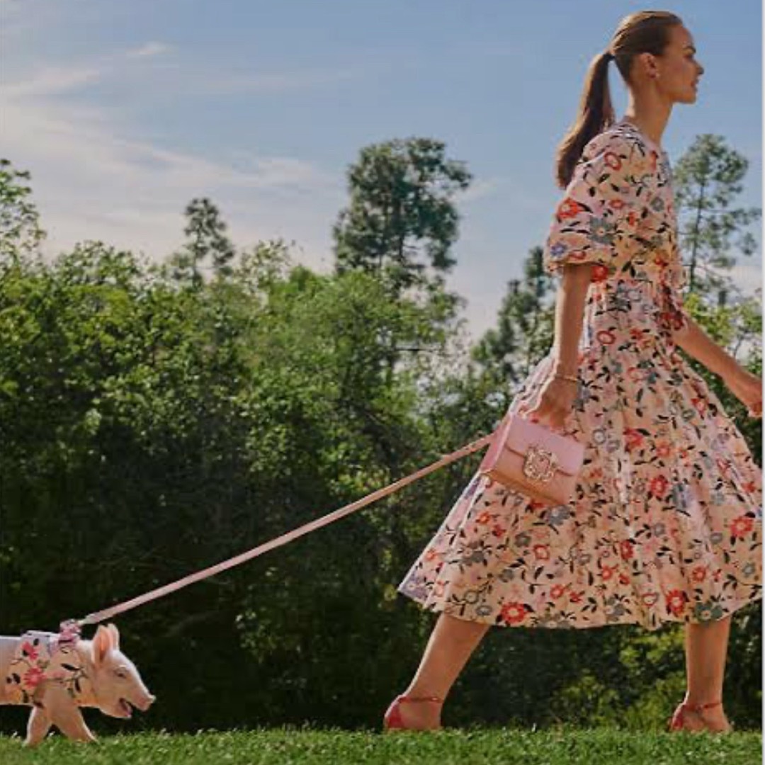 kate spade new york(ケイトスペードニューヨーク)の未使用　ケイトスペード floral garden lawn dress XS  レディースのワンピース(ロングワンピース/マキシワンピース)の商品写真