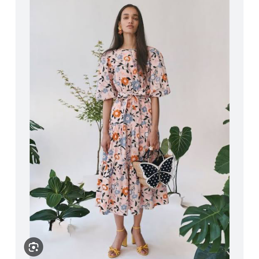 kate spade new york(ケイトスペードニューヨーク)の未使用　ケイトスペード floral garden lawn dress XS  レディースのワンピース(ロングワンピース/マキシワンピース)の商品写真