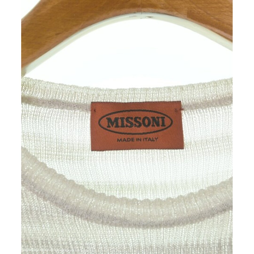 MISSONI(ミッソーニ)のMISSONI ミッソーニ ニット・セーター -(XS位) ベージュ 【古着】【中古】 レディースのトップス(ニット/セーター)の商品写真