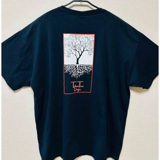 FRUIT OF THE LOOM - 【US古着】ヴィンテージ　フロント&バックプリントT (2XL/ ブラック)