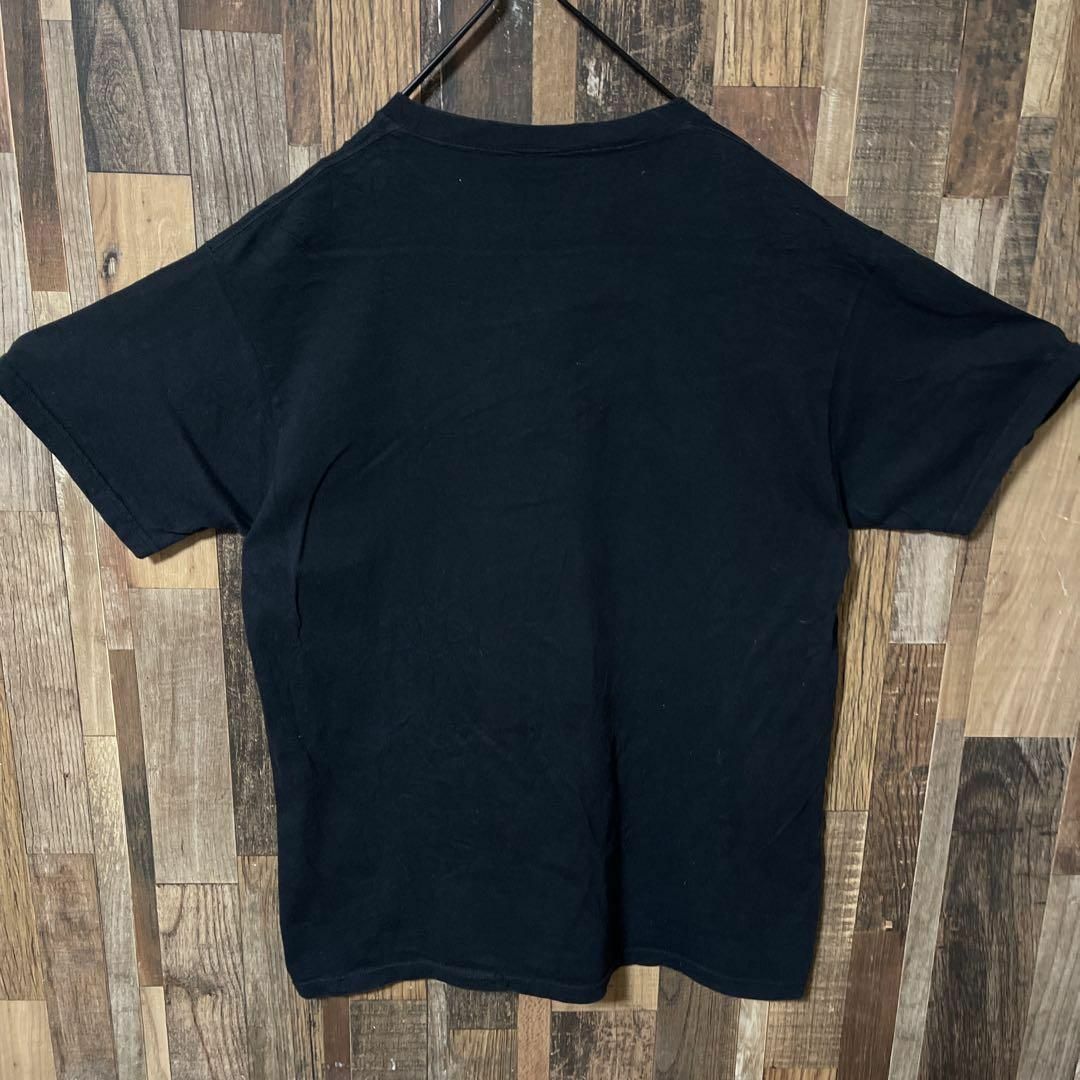 FRUIT OF THE LOOM(フルーツオブザルーム)のプリント フルーツオブザルーム L メンズ USA古着 ブラック 半袖 Tシャツ メンズのトップス(Tシャツ/カットソー(半袖/袖なし))の商品写真
