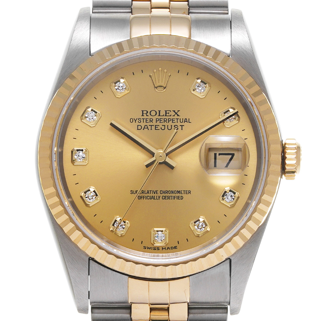 ROLEX(ロレックス)の中古 ロレックス ROLEX 16233G P番(2000年頃製造) シャンパン /ダイヤモンド メンズ 腕時計 メンズの時計(腕時計(アナログ))の商品写真