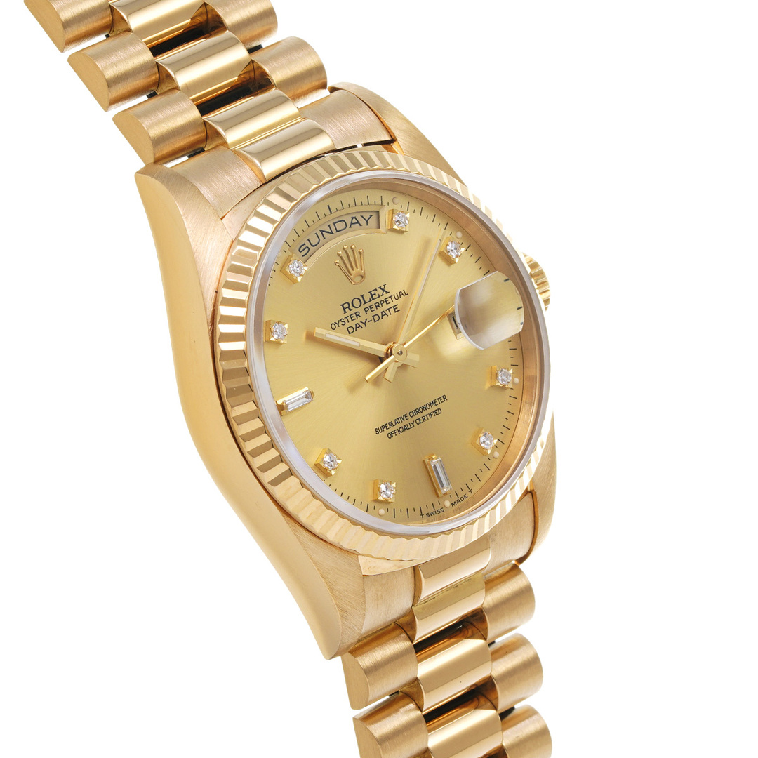 ROLEX(ロレックス)の中古 ロレックス ROLEX 18238A E番(1990年頃製造) シャンパン /ダイヤモンド メンズ 腕時計 メンズの時計(腕時計(アナログ))の商品写真