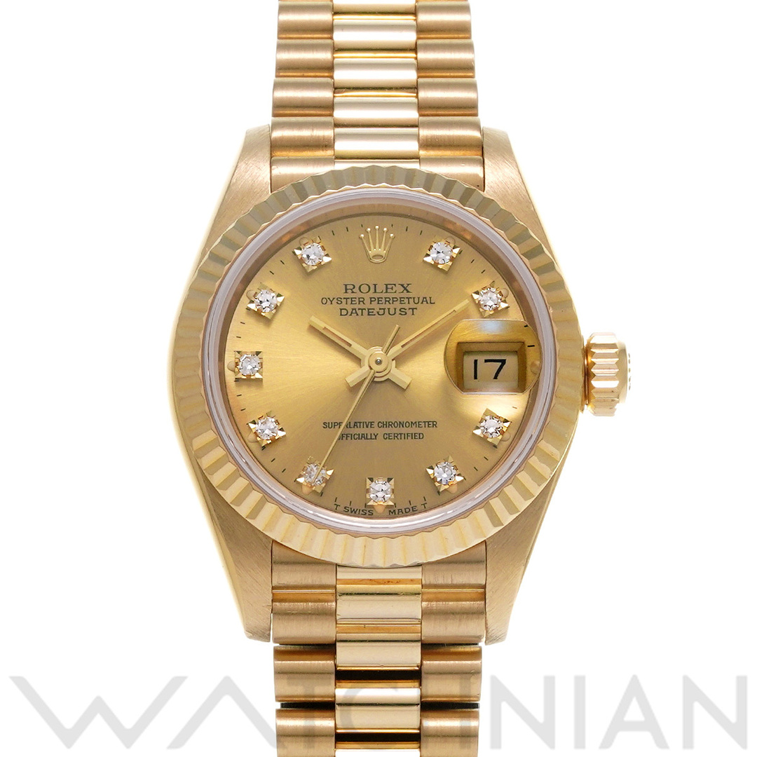 ROLEX(ロレックス)の中古 ロレックス ROLEX 69178G N番(1991年頃製造) シャンパン /ダイヤモンド レディース 腕時計 レディースのファッション小物(腕時計)の商品写真