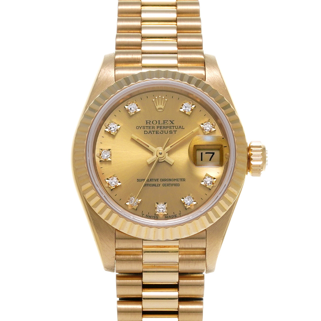 ROLEX(ロレックス)の中古 ロレックス ROLEX 69178G N番(1991年頃製造) シャンパン /ダイヤモンド レディース 腕時計 レディースのファッション小物(腕時計)の商品写真